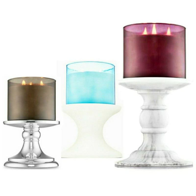 BATH &amp; BODY WORKS BBW 3 WICK OR SMALLER CANDLE HOLDER