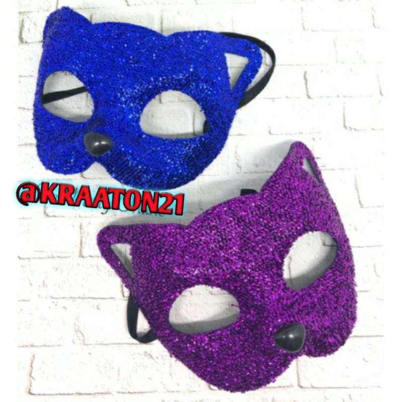 Topeng kain model kucing / cat women / masquerade