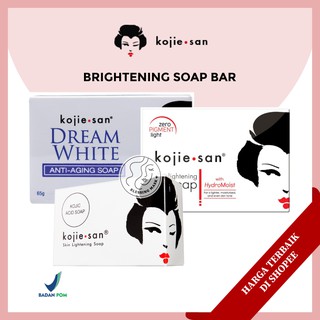 Image of [BPOM] KOJIE SAN Skin Lightening Soap Kojic Acid & Dream White & Hydromoist 45 | 65 | 135g Sabun KOJIESAN