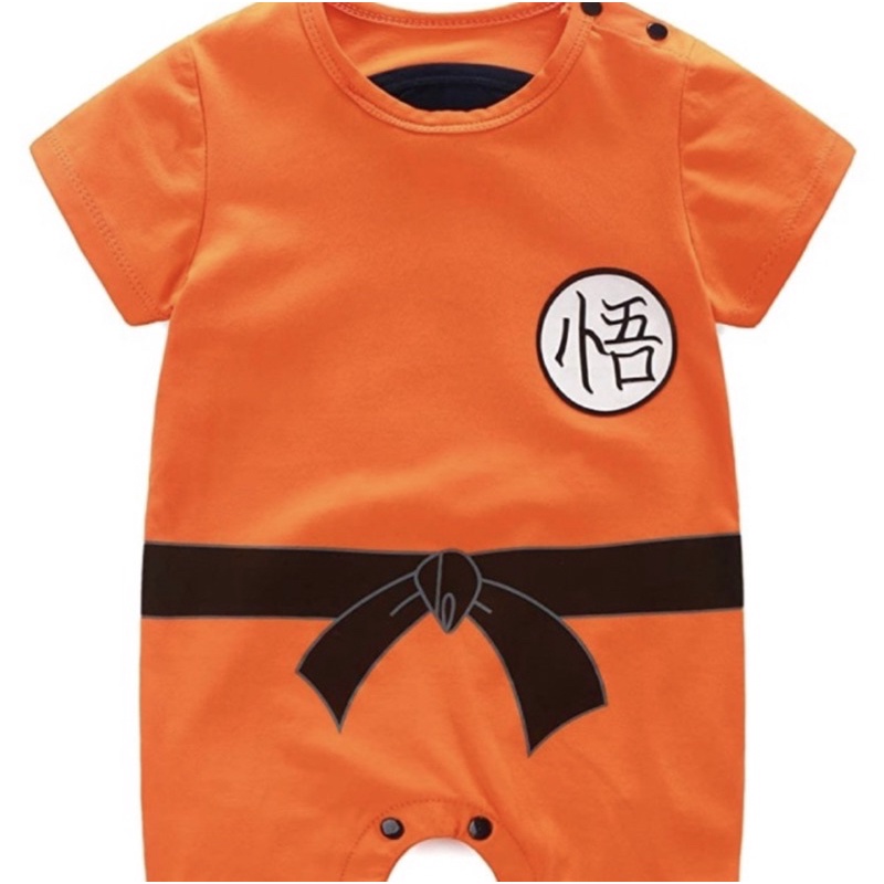 kostum baby dragon ball / romper goku baby  costume / baju dragon ball baby