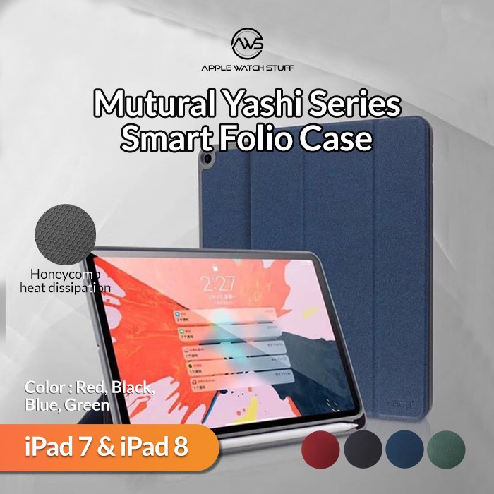 Mutural Yashi Series Smart Folio Case For iPad 7/8 10.2 inch