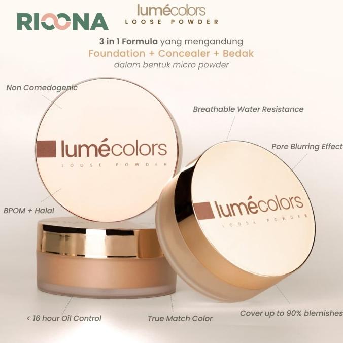 Loose Powder Lumecolors Bedak Tabur Lumecolors Bedak Wajah