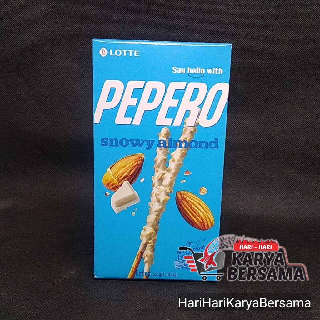 

BISKUIT LOTTE PEPERO STICK SNOWY ALMOND 32GR