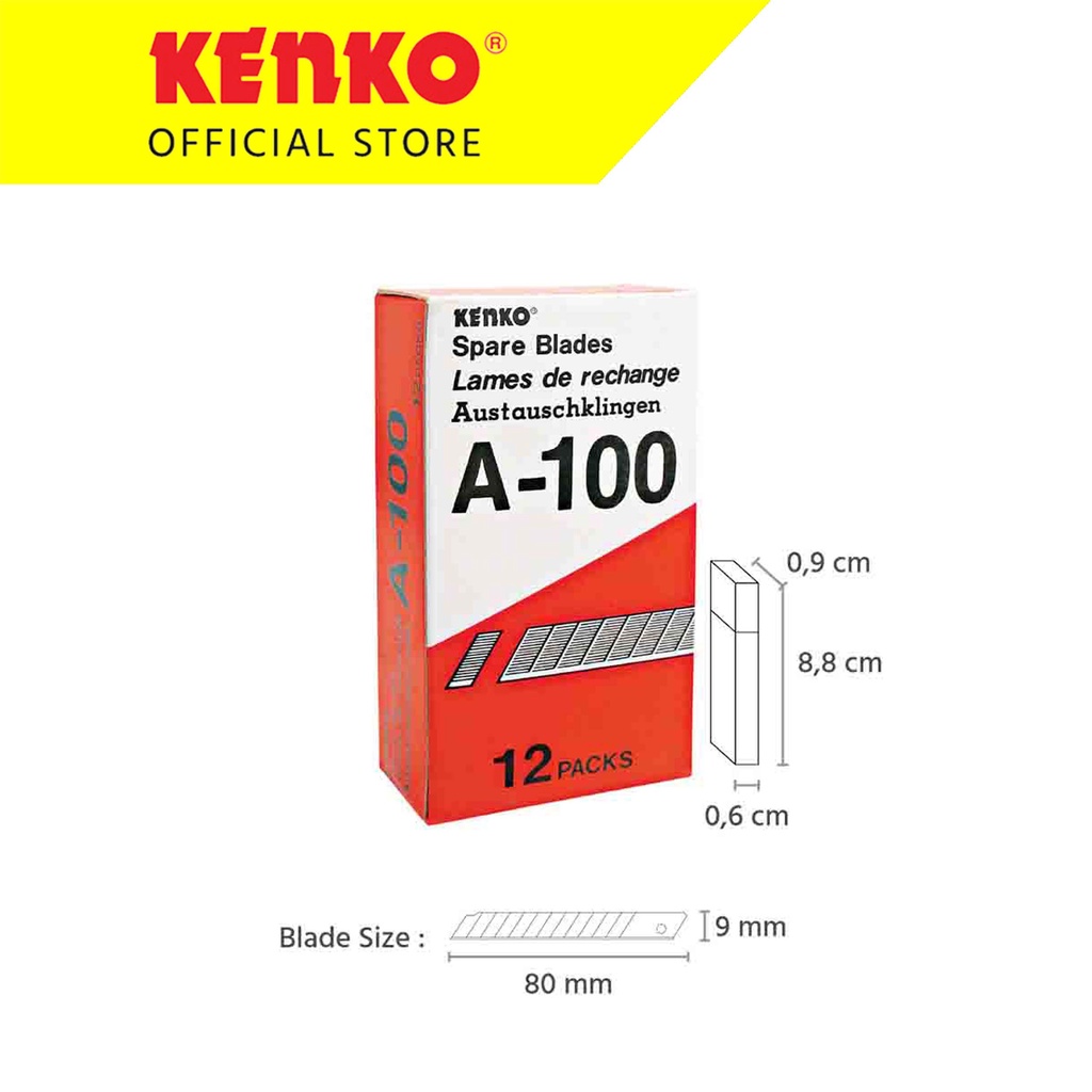 

Kenko Refill Cutter Kecil A-100 (9mm x 80mm)