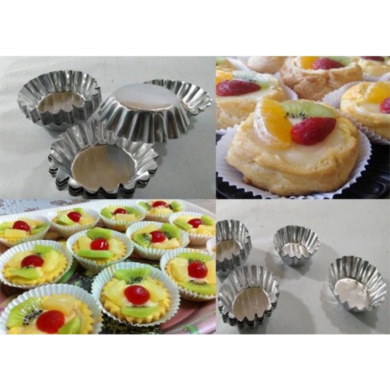 Loyang Mini Pie isi 20pcs / Cetakan Pie Mini Aluminium / Cetakan Kue Pie Lokal