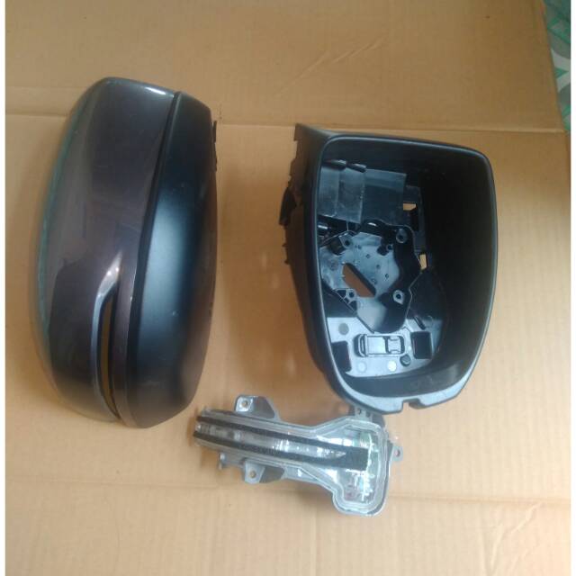 Cover spion mobilio rs dan batok rumah spion + lampu sen