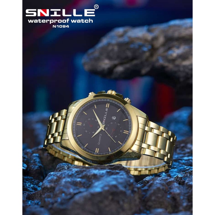 Snille Jam Tangan Rantai Wanita Unisex Original Asli Anti Air Waterproof 1094