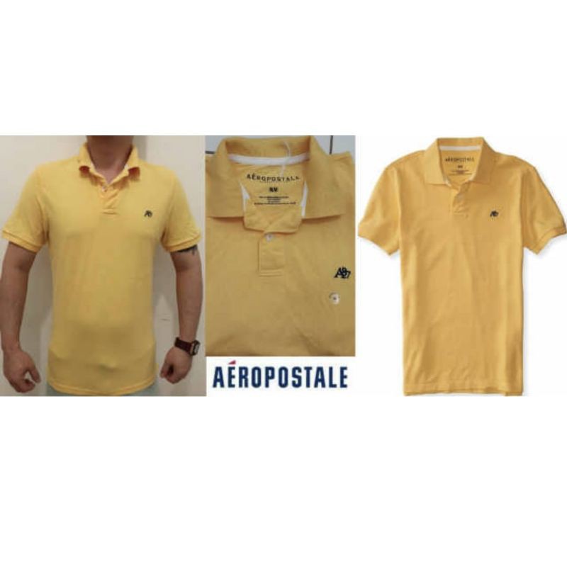 Aeropostale Yellow Polo Shirt