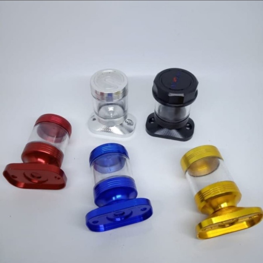 Tabung Minyak Rem Depan Honda Stempel Minyak Rem Yamaha Tabung Minyak Rem CNC Universal Aksesoris Sparepart Variasi Motor Honda Dan Yamaha