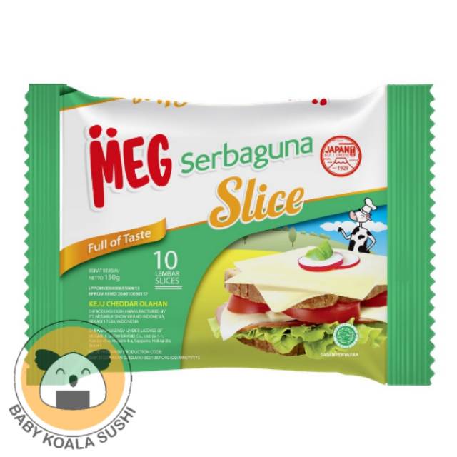 MEG CHEESE Keju Serbaguna Slice 10 &amp; 20 Halal | Keju lembaran