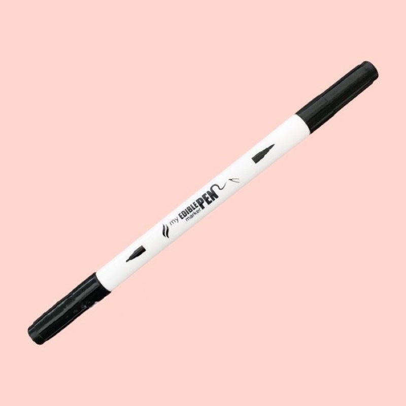

Edible Pen Marker My Flavor Warna Hitam Pewarna Makanan Halal