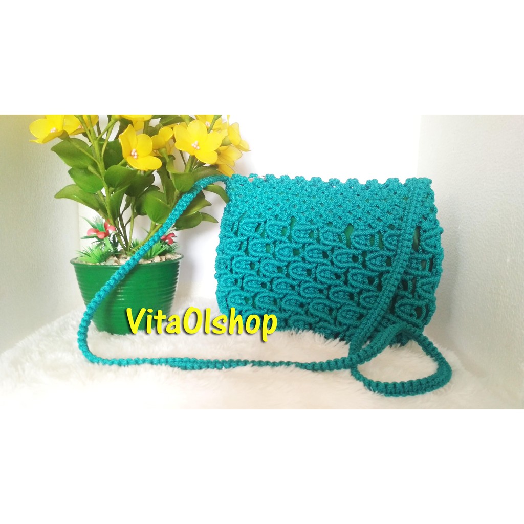 TAS RAJUT TALIKUR LENGKUNG TOSCA