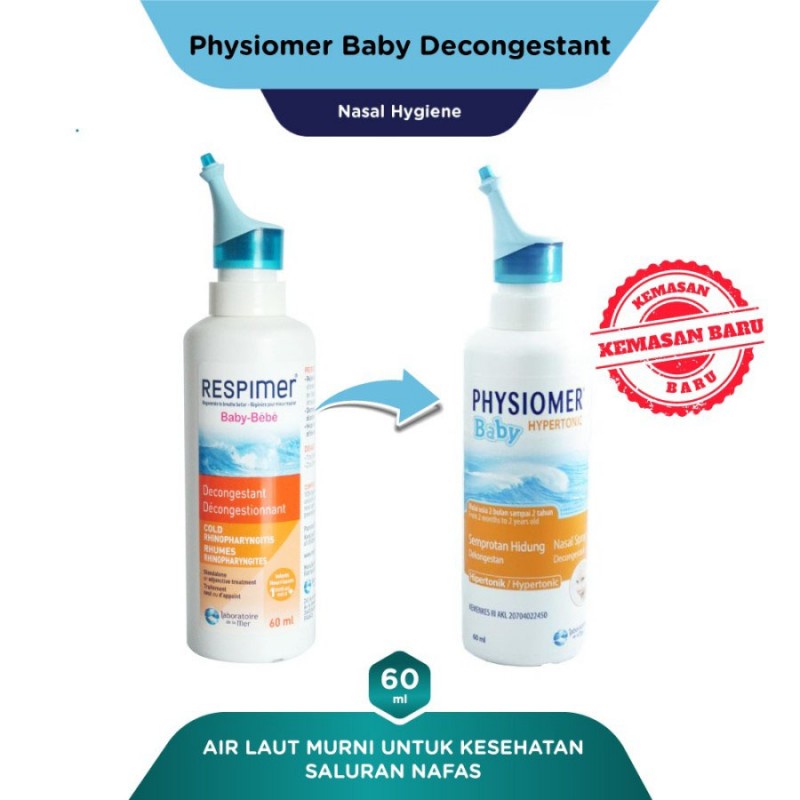 Physiomer Baby Hypertonic Decongestant Nasal Semprot Hidung Bayi 60 ml