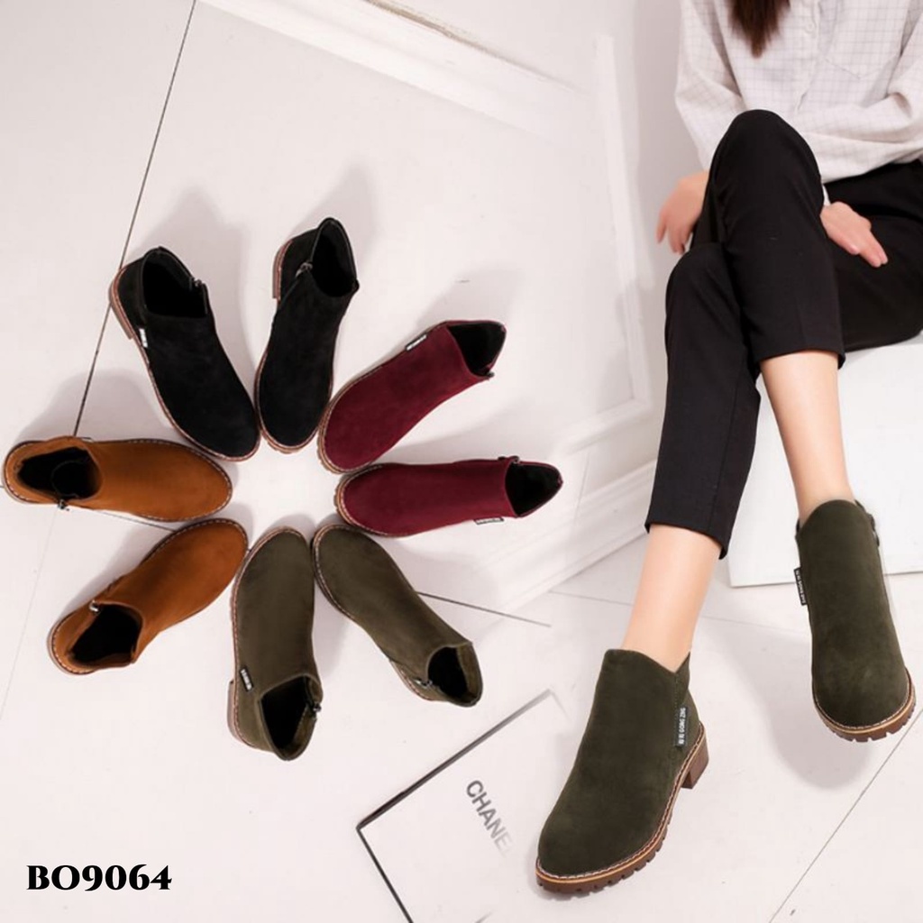 PRF Sepatu Boots Flat Korea BO9064