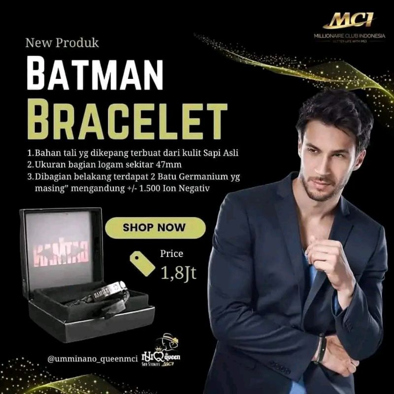 GELANG BATMAN GERMANIUM STONE