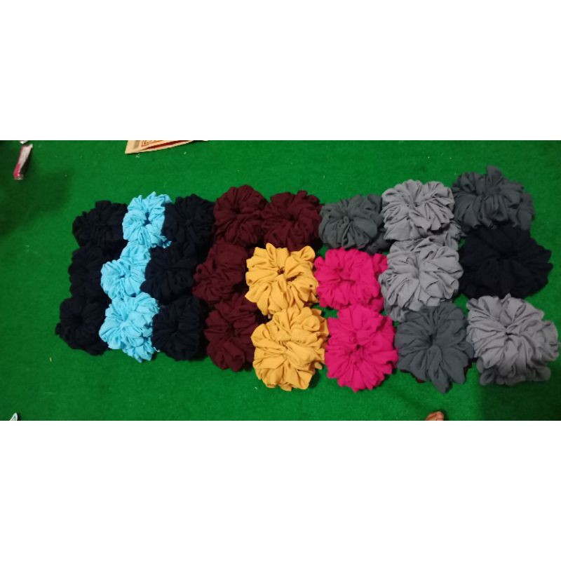 Scrunchie Jumbo Cepol Hijab Ikat rambut skrunci