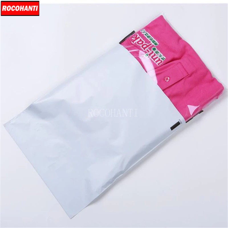 

[IMPORT] 100x Putih Poli ROCOHANTI Pengiriman Tas Logo Kustom Dicetak Plastik Pengiriman Mailing
