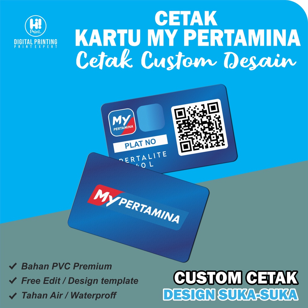 Cetak Kartu My Pertamina id card Custome