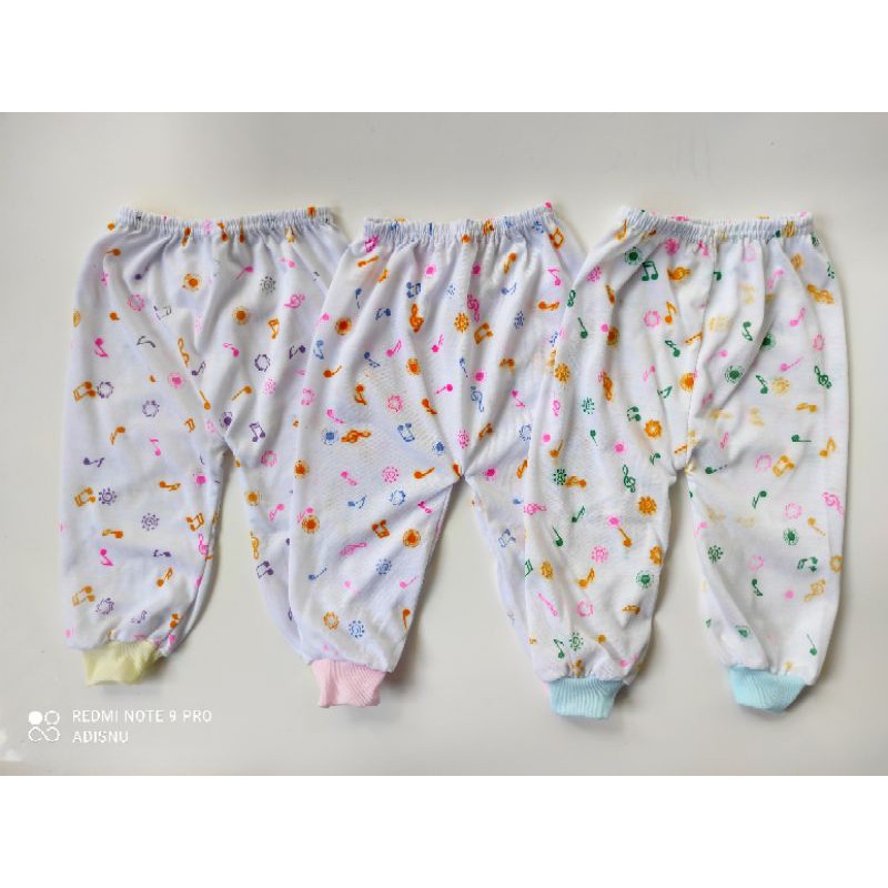 Celana Panjang Bayi Katun 0 sd 1,5 Tahun Setengah Lusin | 6 Pcs