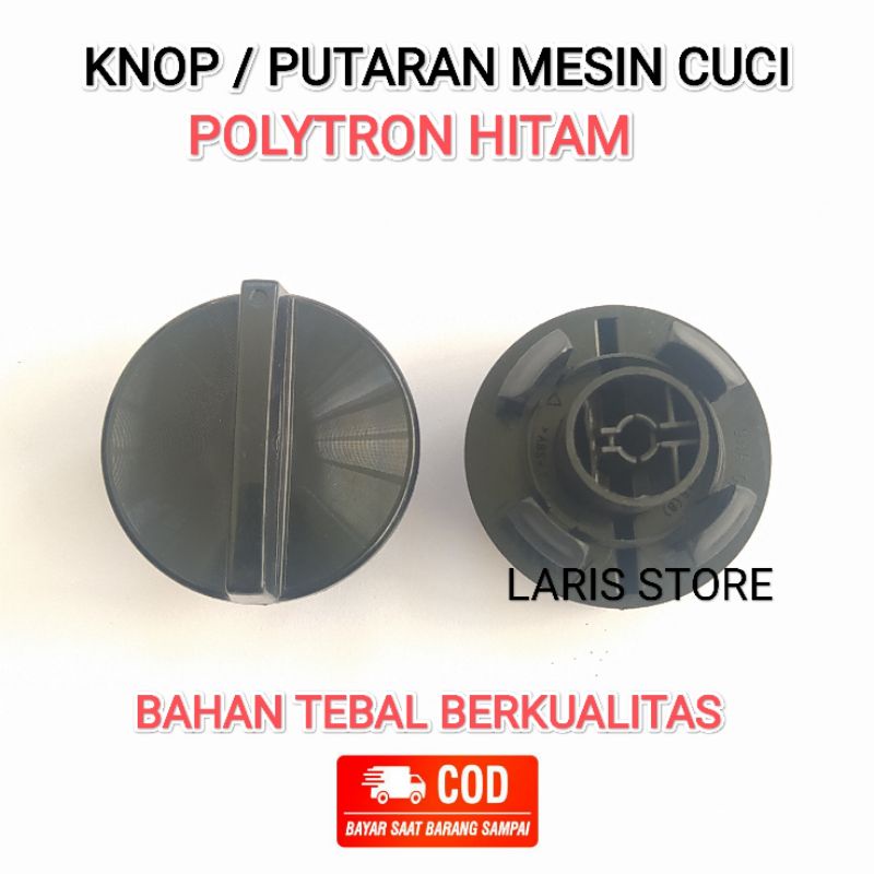 Knop Tombol / Putaran Mesin Cuci Polytron (Hitam / Hijau) Original