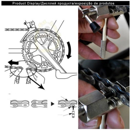 [PEMOTONGRANTAI] - TaffSPORT Alat Pemotong Rantai Sepeda Chain Breaker - JLQ-01 - Silver