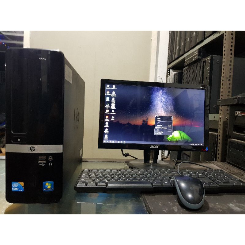 PC BUILTUP LENGKAP CORE i7 2600 RAM 8GB SSD 120GB HDD 500GB MONITOR 16&quot; KEY &amp; MOUSE