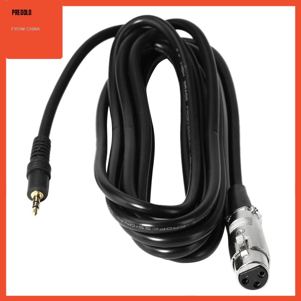 Kabel Mikrofon Xlr Female To 3.5mm (1 / 8 Inch) Trs Male Jack 0.5m