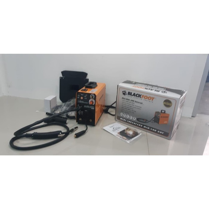 Mesin Las BLACKFOOT Mini Inverters MIG 140SNY Co2 Flux Core Gasless