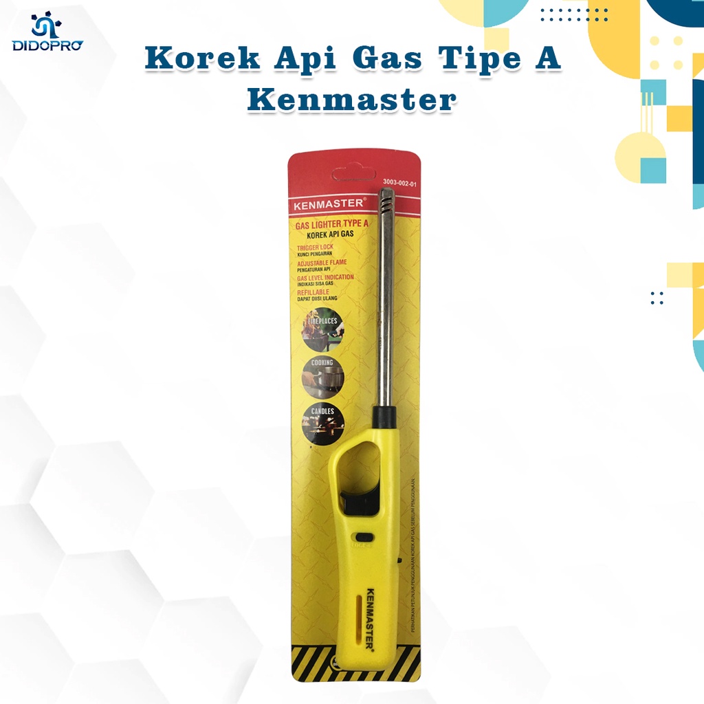 Korek Api Gas / Alat Pemantik Kompor Gas / Gas Lighter KENMASTER