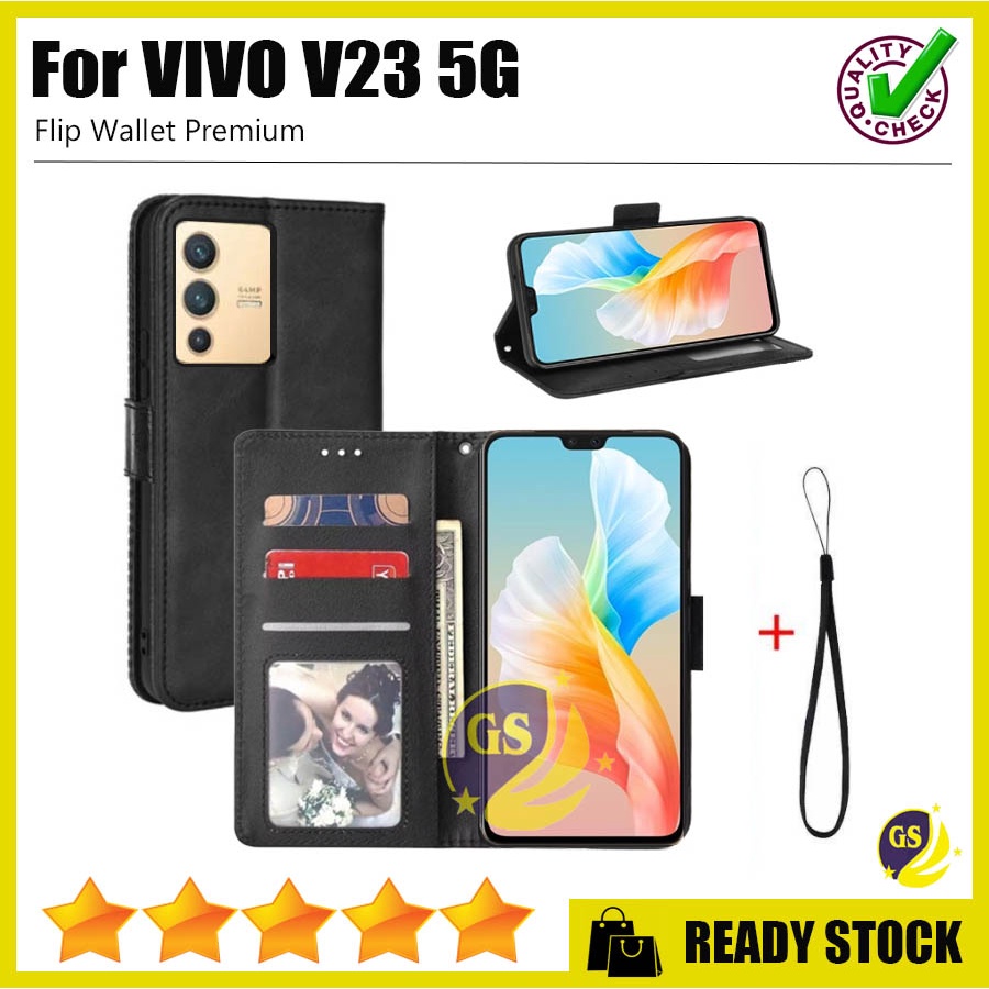 Flip Case Vivo Y36 5G T1 5G T1 PRO 5G NEW Vivo V23 5G / Vivo Y75 5G Vivo V23E V23 E Y15S Y15 S VIVO Y21T Y21A 2022 Vivo Y21 / Y21S Y21 S Y33S Y33 S Vivo V21 4G / V21 5G 2021 Flip Wallet Cover Sarung Kulit Dompet Leather Standing Casing