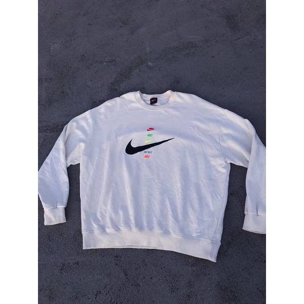 nike crewnek center glow in the dark / nike USA / nike vintage