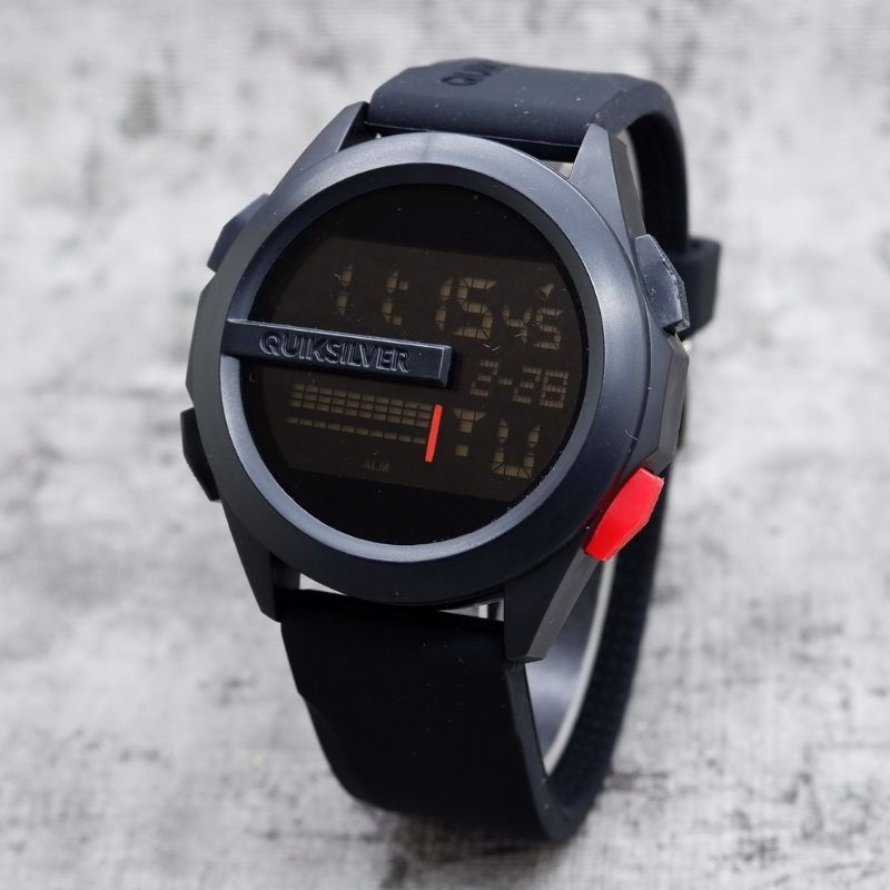 (Promoo)Quiksilver Drone Jam Tangan Pria Digital Rubber