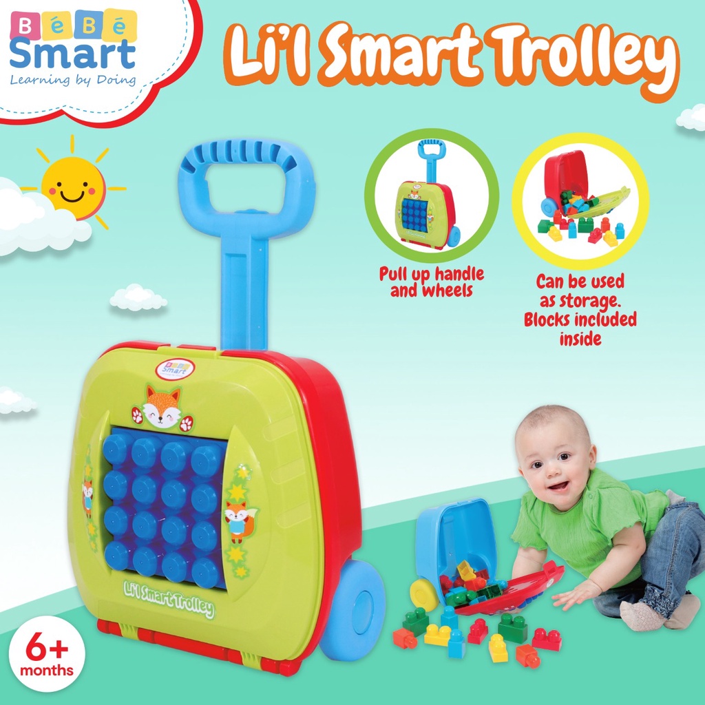 BEBE SMART SMART TROLLEY KERETA DORONG MAINAN ANAK BBS555 BBS556