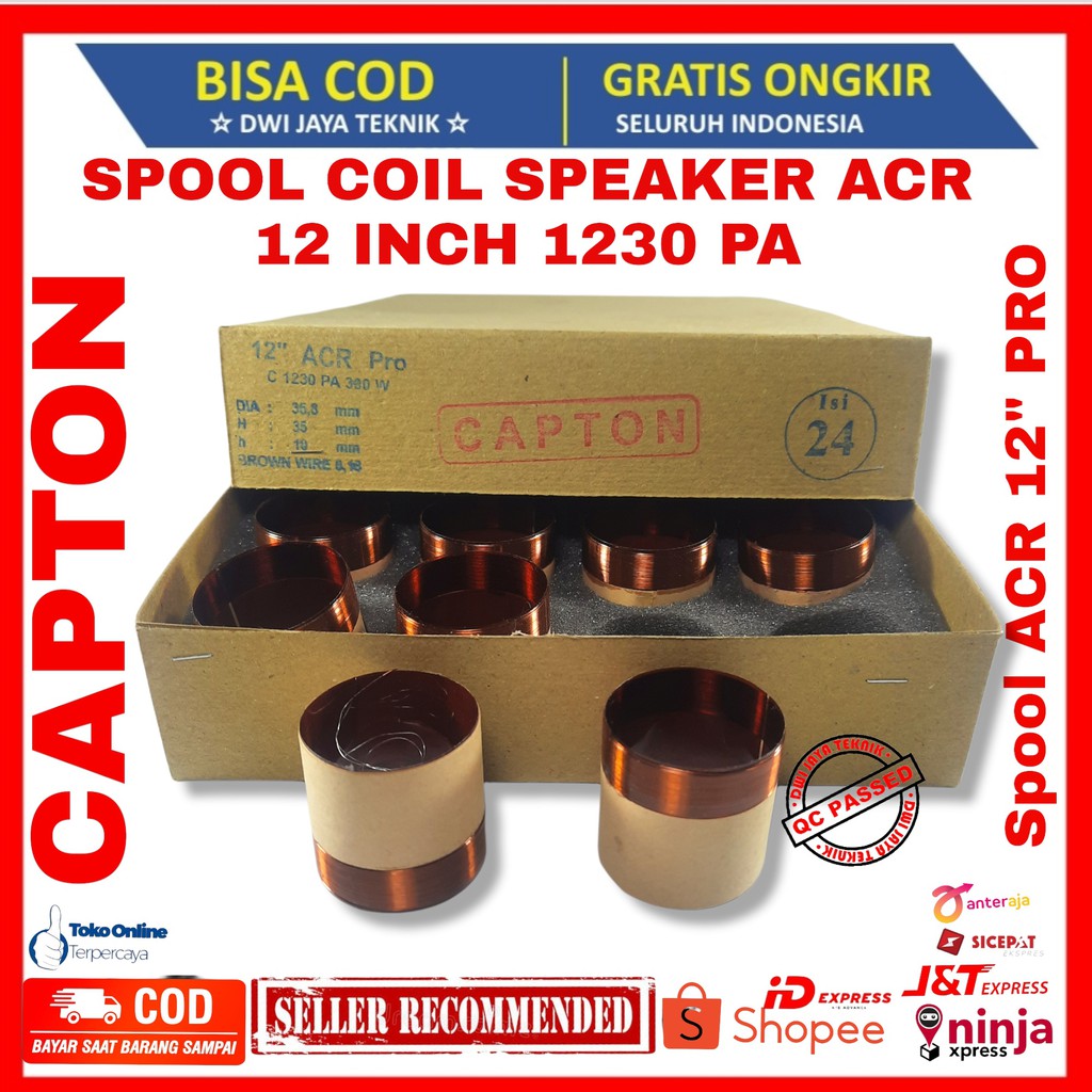 SPOL SPUL SPOOL COIL SPEAKER ACR 12 INCH 1230 PA