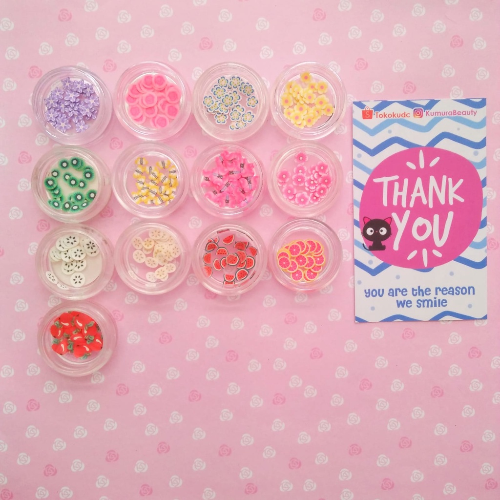 DEKORASI SLIME / NAIL ART FIMO STICK ISI 10PCS SET