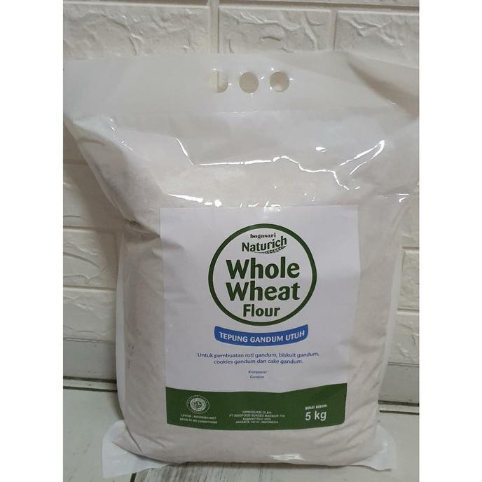 

Tepung Gandum Utuh Whole Wheat Flour Naturich 5Kg
