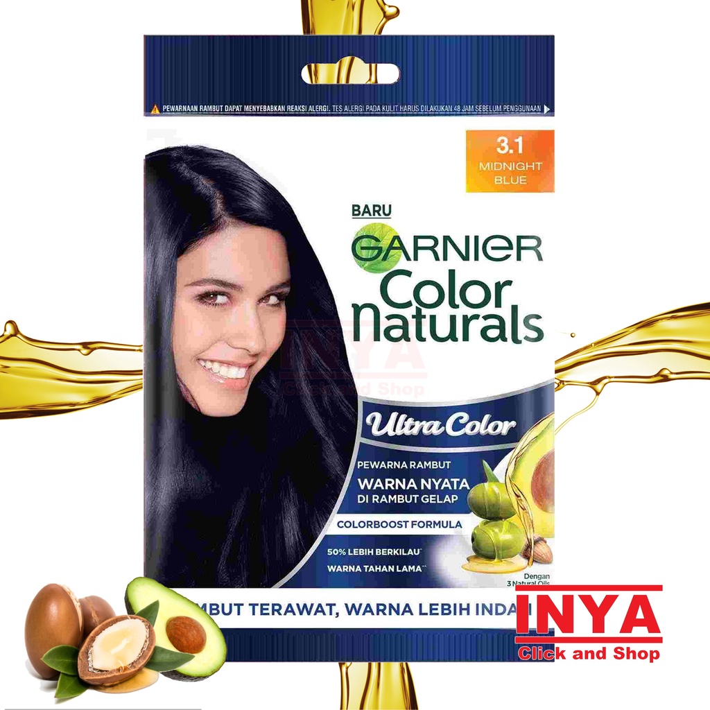 GARNIER COLOR NATURALS ULTRA COLOR 3.1 MOONLIGHT BLUE 30mlx30gr SACHET