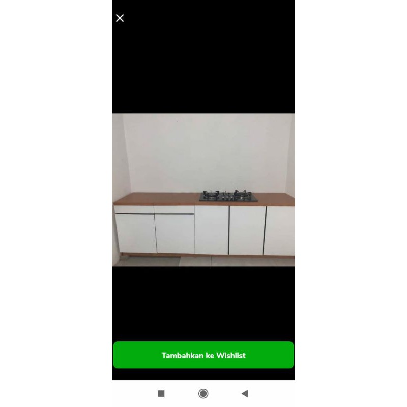 MEJA KOMPOR TANAM RAK DAPUR LACI TERLARIS WARNA PUTIH KOMBINASI