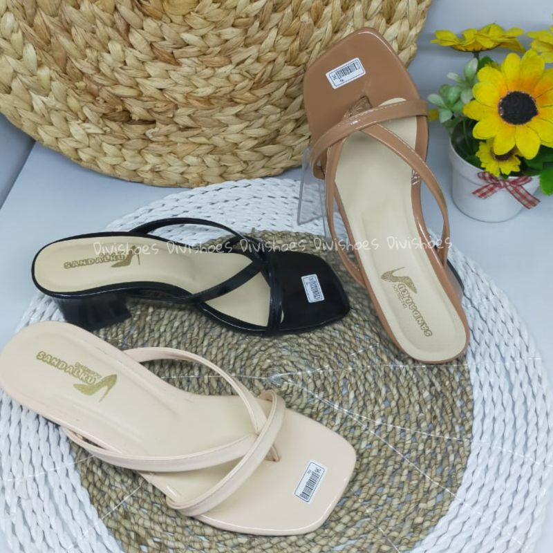 PROMO 12.12 BIGSALE Sandal Wanita Casual Sandal Hak Tahu Sandal Wanita Dewasa Sandal Jepit Sandal Korea Kekinian Pd373