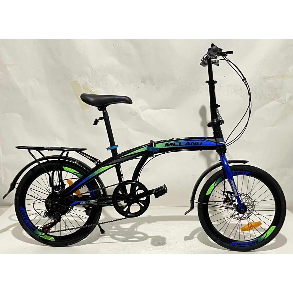 Sepeda Lipat MELANO 20 Inch 7 Speed Boncengan Steel Cakram  SNI-2