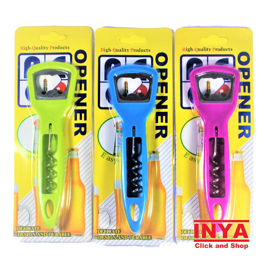 BOTTLE OPENER 6813 CORKSCREW - BEER AND WINE OPENER - PEMBUKA BOTOL