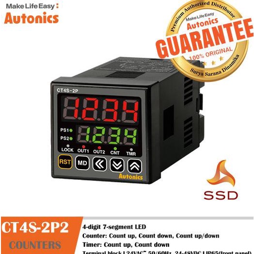(Baru) Counter Autonics CT4S-2P2
