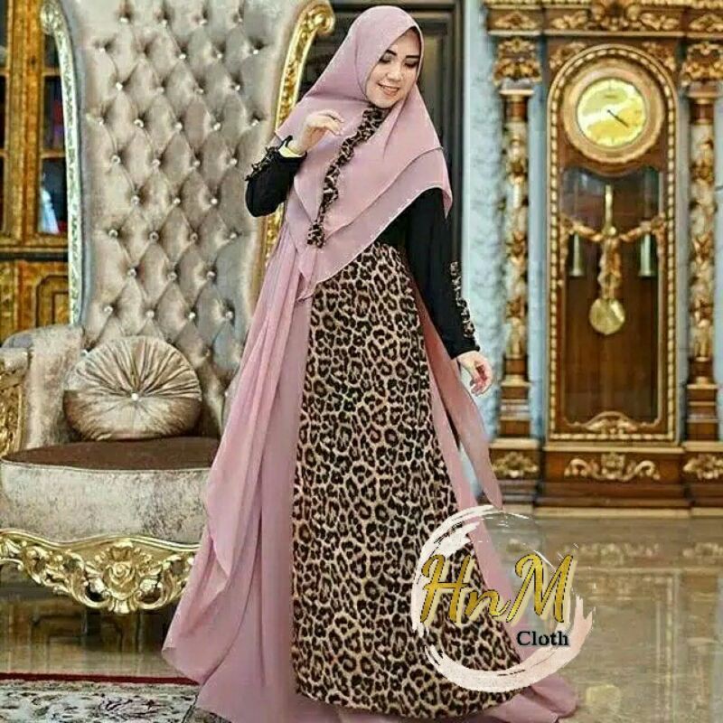 HM SYARI Leopard /DRES/GAMIS/GAUN/