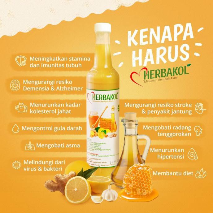 

JUS JAMU SUPLEMEN RAMUAN BAWANG PUTIH JAHE PENAMBAH IMUN HERBAKOL R9 - 340 ML