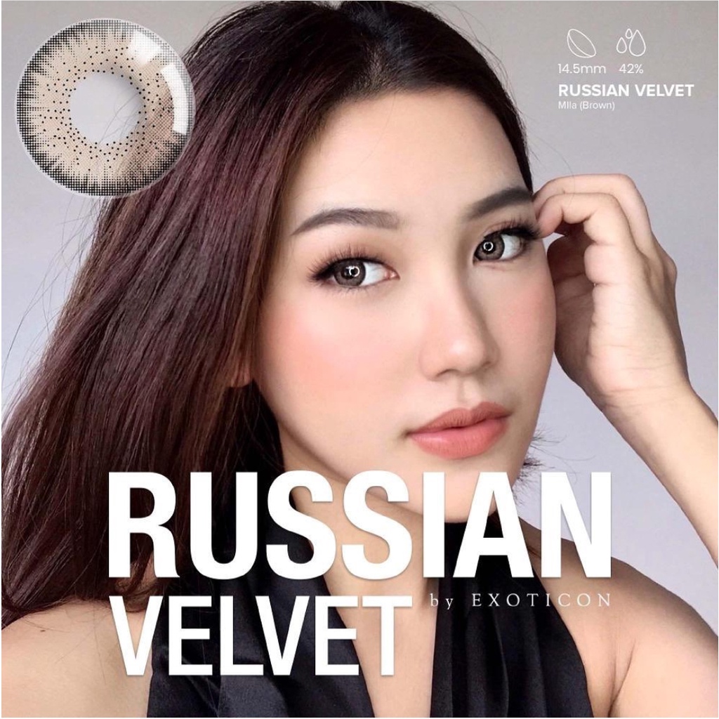 Softlens X2 RUSSIAN VELVET | Minus 3.25 S/D 6.00 + FREE LENSCASE - KASIMURA