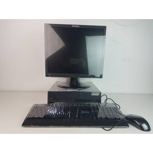 Paketan komputer lenovo core 2 duo lengkap lcd 17 in