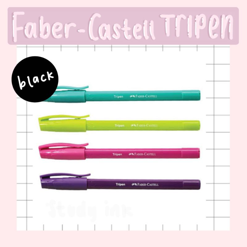 

Pen Pena Pulpen Faber Castel Tripen Warna Warni 0,7mm Tinta Hitam Eceran Satuan