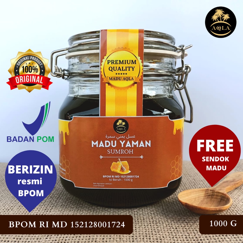 MADU ASLI MADU YAMAN SUMROH / MADU SUMROH PREMIUM HADRAMOUT YAMAN 1KG FREE TONGKAT MADU