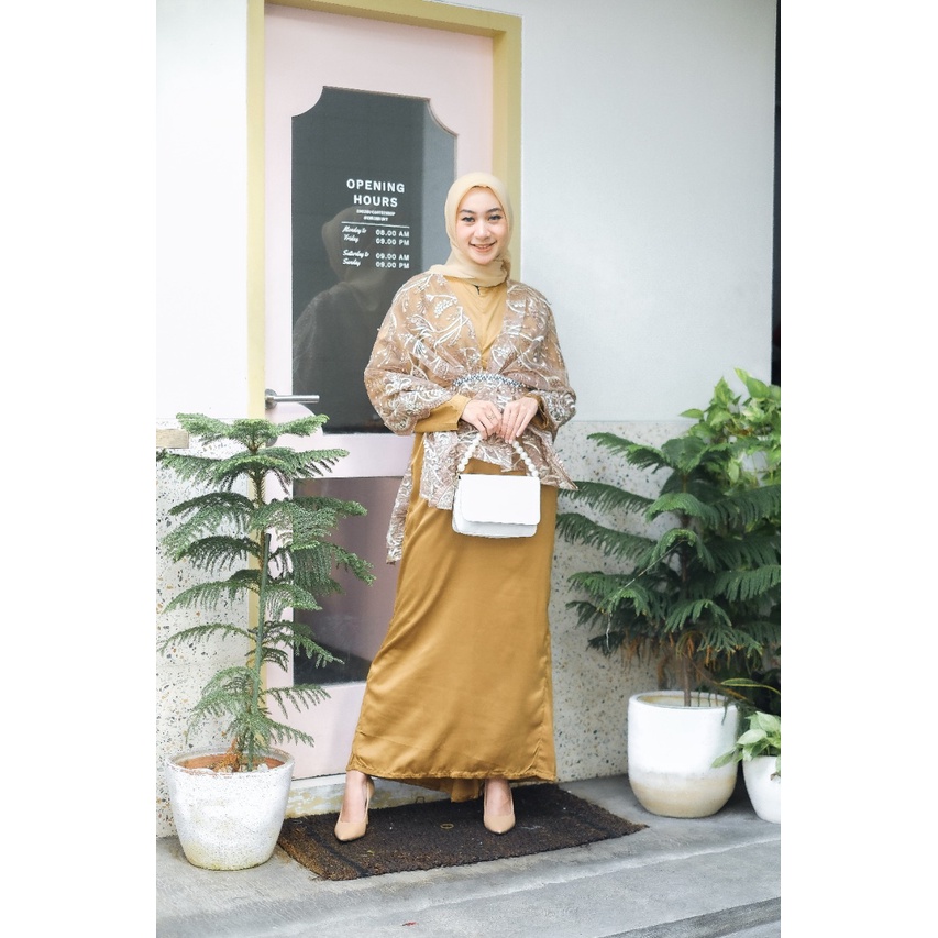 EYNA GOLD gamis pesta wisuda walimatul bridemaids