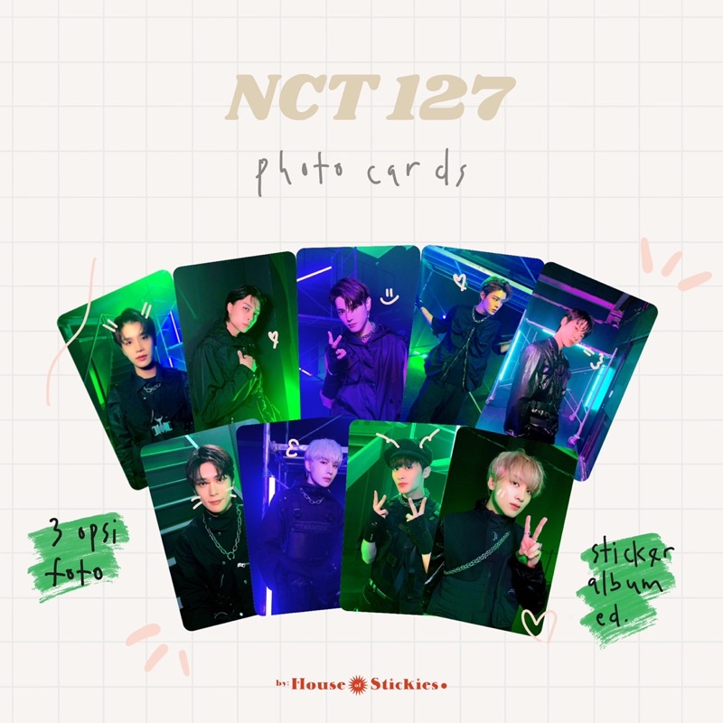 NCT 127 Unofficial Photocard Sticker Album Edition